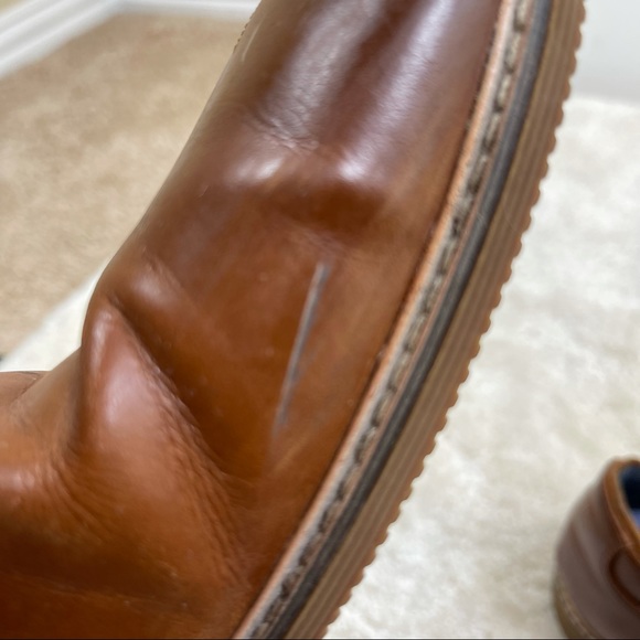 Steve Madden Brown Leather "Nunan" Lace Up Shoes - Size 13 - Picture 13 of 14